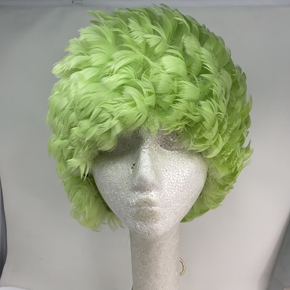 Vintage Real Feather Net Elastic Hat main image 8